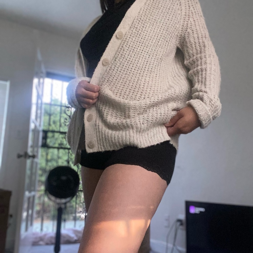Fuzzy light cardigan